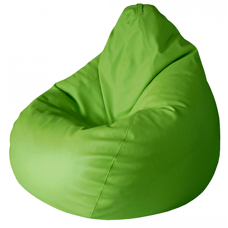 Кресло мешок зеленый Экокожа XL
